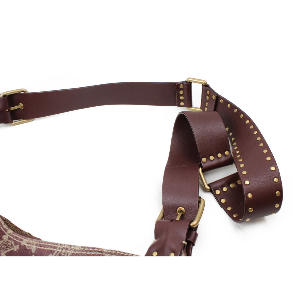 CELINE Messenger Bag Macadam Canvas Burgundy Red - Picture 7 of 7